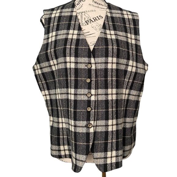 Vintage Hunt Club Plaid Vest in Men's Size 16 - Picture 4 of 8